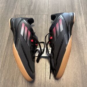 adidas Men's F50 League Soccer IC Shoes CD4 CD4 Black/Iron Men Size 9.5 New Turf
